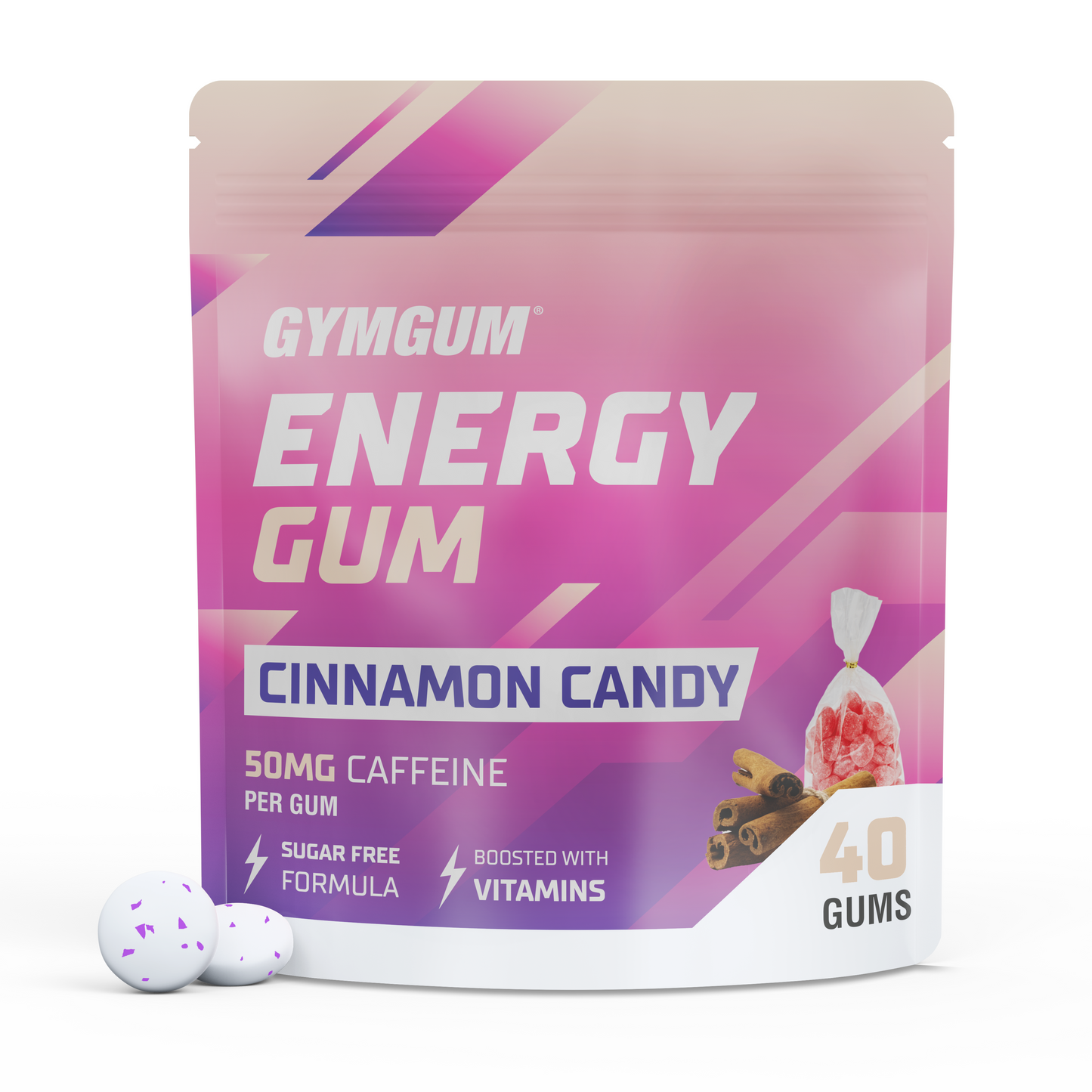 Energy Gum - Cinnamon Candy