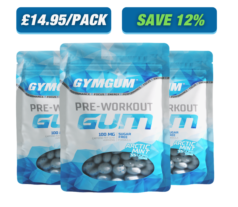 PRE-WORKOUT CHEWING GUM (3 pack)