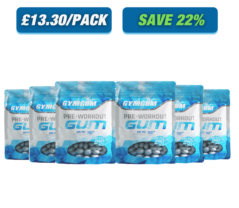 PRE-WORKOUT CHEWING GUM (6 pack)